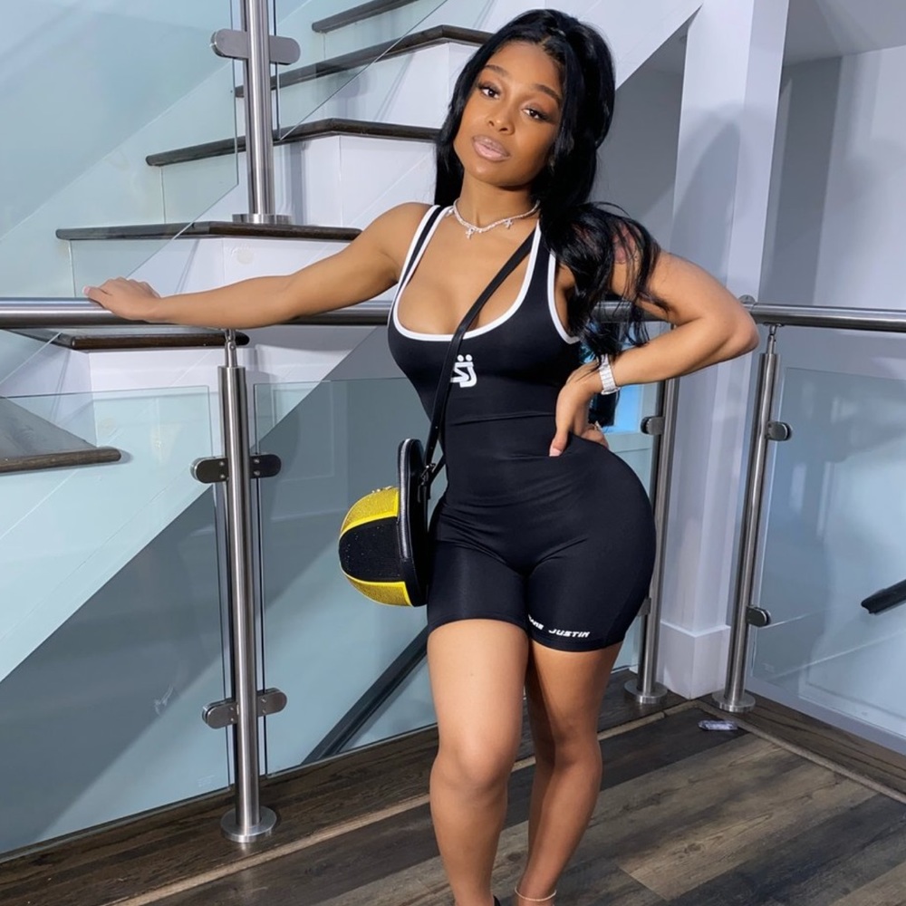 Shane Justin black romper